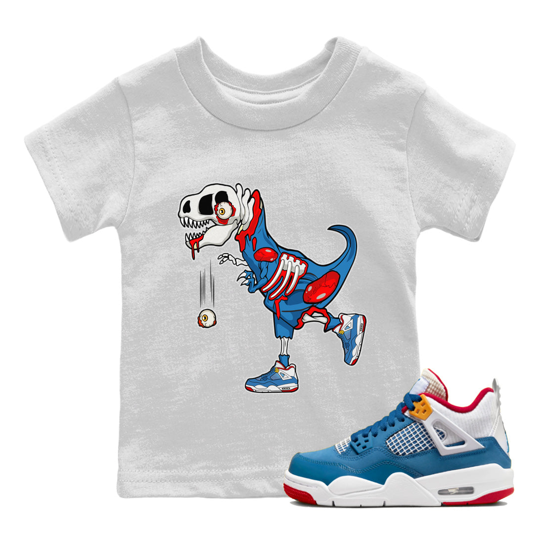 Jordan 4 Messy Room Sneaker Matching T-Shirt Zombie Dino Sneaker Tees Jordan 4 Messy Room Sneaker Release Tees Kids Shirts
